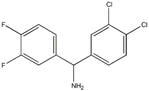 (3,4-dichlorophenyl)(3,4-difluorophenyl)methanamine Struktur