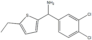 (3,4-dichlorophenyl)(5-ethylthiophen-2-yl)methanamine Struktur