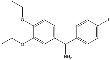 (3,4-diethoxyphenyl)(4-iodophenyl)methanamine Struktur