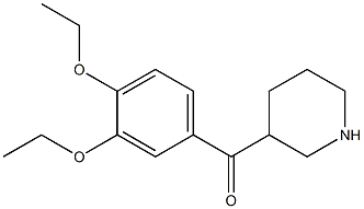 (3,4-diethoxyphenyl)(piperidin-3-yl)methanone Struktur