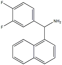 (3,4-difluorophenyl)(naphthalen-1-yl)methanamine Struktur