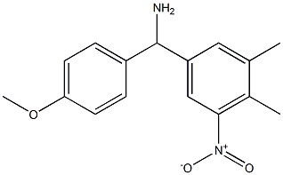 (3,4-dimethyl-5-nitrophenyl)(4-methoxyphenyl)methanamine Struktur