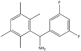 (3,5-difluorophenyl)(2,3,5,6-tetramethylphenyl)methanamine Struktur