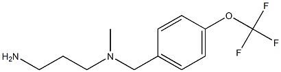 (3-aminopropyl)(methyl){[4-(trifluoromethoxy)phenyl]methyl}amine Struktur