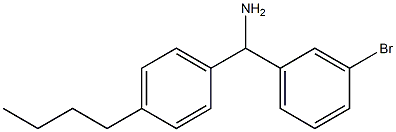 (3-bromophenyl)(4-butylphenyl)methanamine Struktur