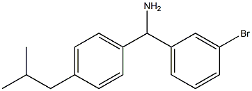 (3-bromophenyl)[4-(2-methylpropyl)phenyl]methanamine Struktur