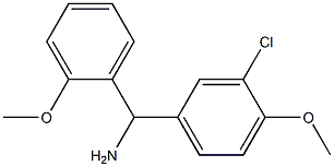 (3-chloro-4-methoxyphenyl)(2-methoxyphenyl)methanamine Struktur