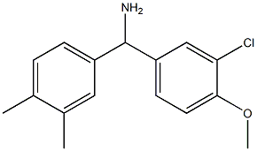 (3-chloro-4-methoxyphenyl)(3,4-dimethylphenyl)methanamine Struktur