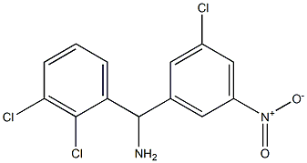 (3-chloro-5-nitrophenyl)(2,3-dichlorophenyl)methanamine Struktur