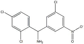 (3-chloro-5-nitrophenyl)(2,4-dichlorophenyl)methanamine Struktur