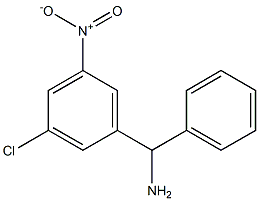 (3-chloro-5-nitrophenyl)(phenyl)methanamine Struktur