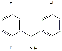 (3-chlorophenyl)(2,5-difluorophenyl)methanamine Struktur