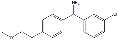 (3-chlorophenyl)[4-(2-methoxyethyl)phenyl]methanamine Struktur