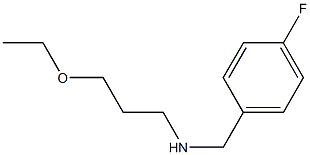 (3-ethoxypropyl)[(4-fluorophenyl)methyl]amine Struktur