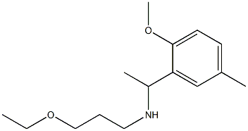 (3-ethoxypropyl)[1-(2-methoxy-5-methylphenyl)ethyl]amine Struktur