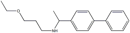 (3-ethoxypropyl)[1-(4-phenylphenyl)ethyl]amine Struktur