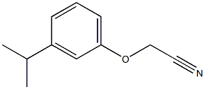 (3-isopropylphenoxy)acetonitrile Struktur