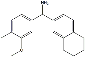 (3-methoxy-4-methylphenyl)(5,6,7,8-tetrahydronaphthalen-2-yl)methanamine Struktur