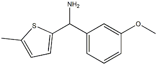 (3-methoxyphenyl)(5-methylthiophen-2-yl)methanamine Struktur