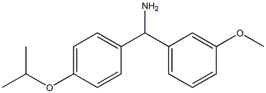 (3-methoxyphenyl)[4-(propan-2-yloxy)phenyl]methanamine Struktur