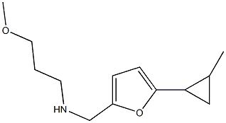 (3-methoxypropyl)({[5-(2-methylcyclopropyl)furan-2-yl]methyl})amine Struktur