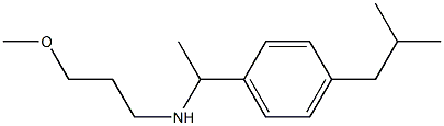 (3-methoxypropyl)({1-[4-(2-methylpropyl)phenyl]ethyl})amine Struktur