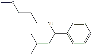 (3-methoxypropyl)(3-methyl-1-phenylbutyl)amine Struktur