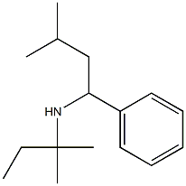 (3-methyl-1-phenylbutyl)(2-methylbutan-2-yl)amine Struktur