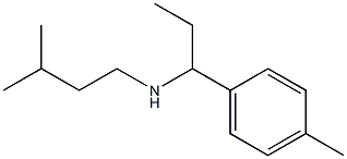 (3-methylbutyl)[1-(4-methylphenyl)propyl]amine Struktur