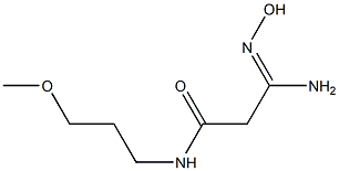 (3Z)-3-amino-3-(hydroxyimino)-N-(3-methoxypropyl)propanamide Struktur