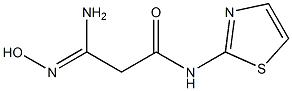 (3Z)-3-amino-3-(hydroxyimino)-N-1,3-thiazol-2-ylpropanamide Struktur