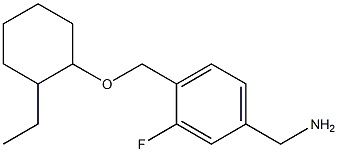 (4-{[(2-ethylcyclohexyl)oxy]methyl}-3-fluorophenyl)methanamine Struktur