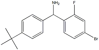 (4-bromo-2-fluorophenyl)(4-tert-butylphenyl)methanamine Struktur