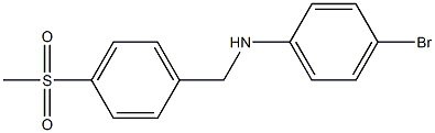 (4-bromophenyl)[4-(methylsulfonyl)phenyl]methylamine Struktur