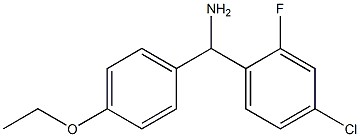 (4-chloro-2-fluorophenyl)(4-ethoxyphenyl)methanamine Struktur