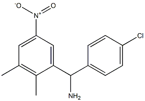 (4-chlorophenyl)(2,3-dimethyl-5-nitrophenyl)methanamine Struktur