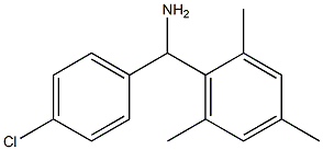 (4-chlorophenyl)(2,4,6-trimethylphenyl)methanamine Struktur