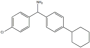 (4-chlorophenyl)(4-cyclohexylphenyl)methanamine Struktur