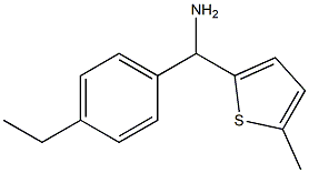 (4-ethylphenyl)(5-methylthiophen-2-yl)methanamine Struktur