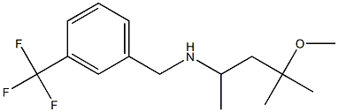 (4-methoxy-4-methylpentan-2-yl)({[3-(trifluoromethyl)phenyl]methyl})amine Struktur