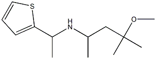 (4-methoxy-4-methylpentan-2-yl)[1-(thiophen-2-yl)ethyl]amine Struktur