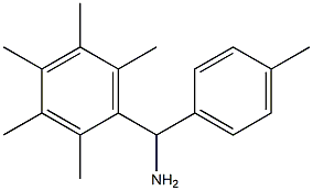 (4-methylphenyl)(2,3,4,5,6-pentamethylphenyl)methanamine Struktur