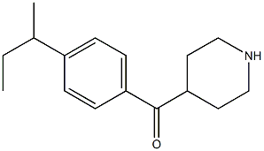 (4-sec-butylphenyl)(piperidin-4-yl)methanone Struktur