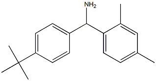 (4-tert-butylphenyl)(2,4-dimethylphenyl)methanamine Struktur