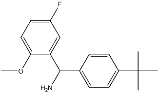 (4-tert-butylphenyl)(5-fluoro-2-methoxyphenyl)methanamine Struktur