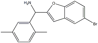 (5-bromo-1-benzofuran-2-yl)(2,5-dimethylphenyl)methanamine Struktur