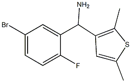 (5-bromo-2-fluorophenyl)(2,5-dimethylthiophen-3-yl)methanamine Struktur