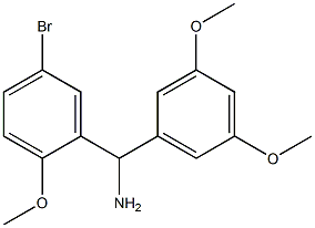 (5-bromo-2-methoxyphenyl)(3,5-dimethoxyphenyl)methanamine Struktur