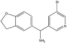 (5-bromopyridin-3-yl)(2,3-dihydro-1-benzofuran-5-yl)methanamine Struktur