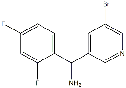 (5-bromopyridin-3-yl)(2,4-difluorophenyl)methanamine Struktur